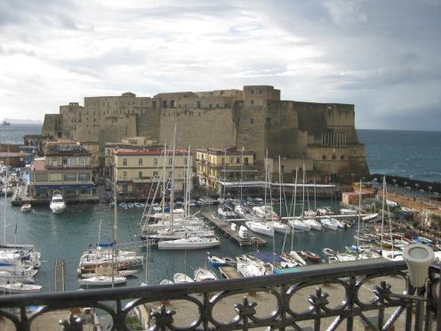 Castel del' Ovo from Hotel Santa Lucia,Naples